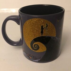 Disney Nightmare Before Christmas Jack and Sally Sparkle Mug